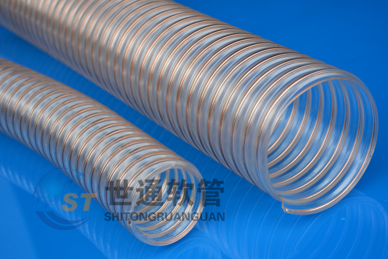 PU鋼絲軟管,耐磨鋼絲軟管,PU鋼絲吸塵通風軟管 PU鋼絲軟管,耐磨鋼絲軟管,PU鋼絲吸塵通風軟管